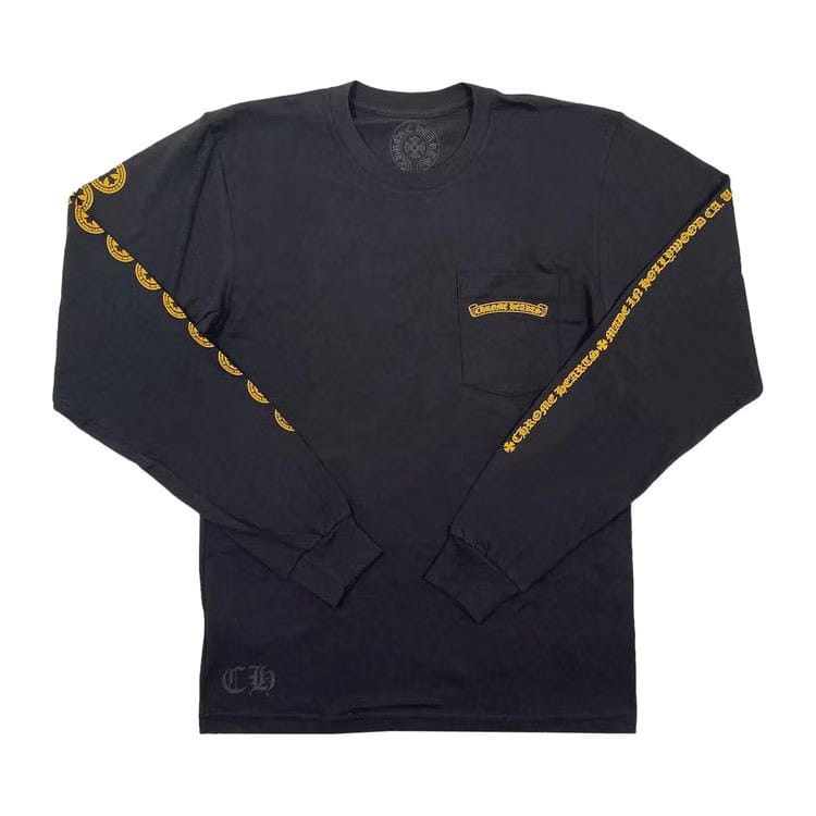 Chrome Hearts Cross Long-Sleeve Black/Yellow