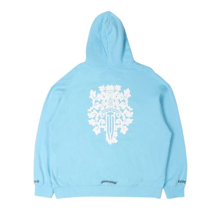 Chrome Hearts Miami Dagger Logo Hoodie Blue