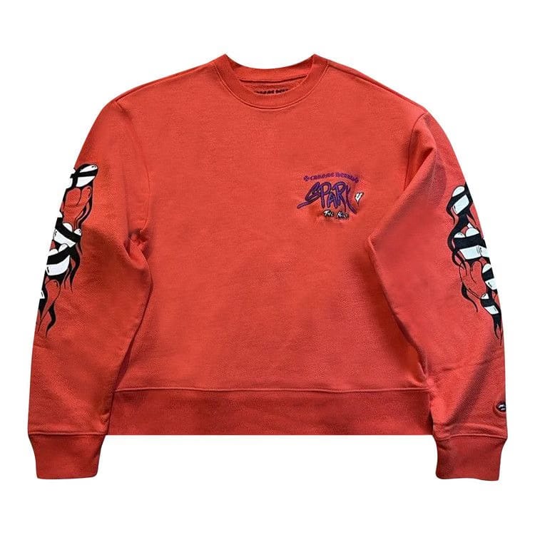 Chrome Hearts Matty Boy Sadistic Lipstick Crewneck Red