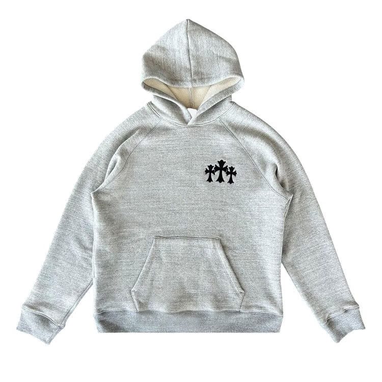 Chrome Hearts Triple Cross Hoodie Grey