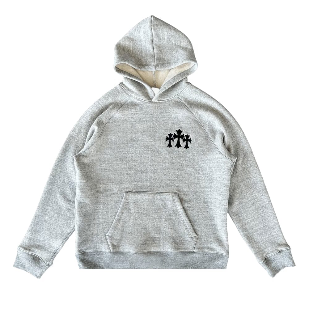 Chrome Hearts Triple Cross Hoodie Grey