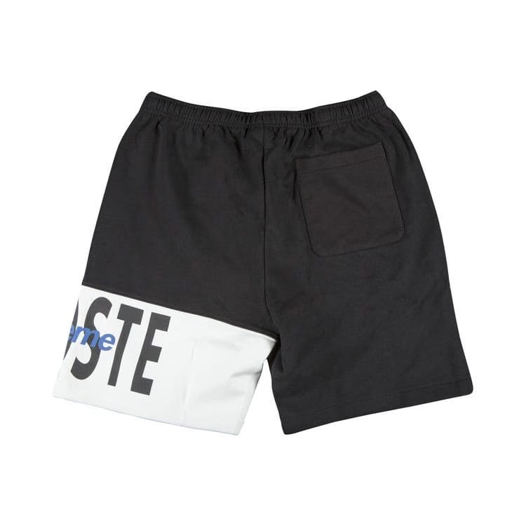Supreme x Lacoste Logo Panel Sweatshort Black