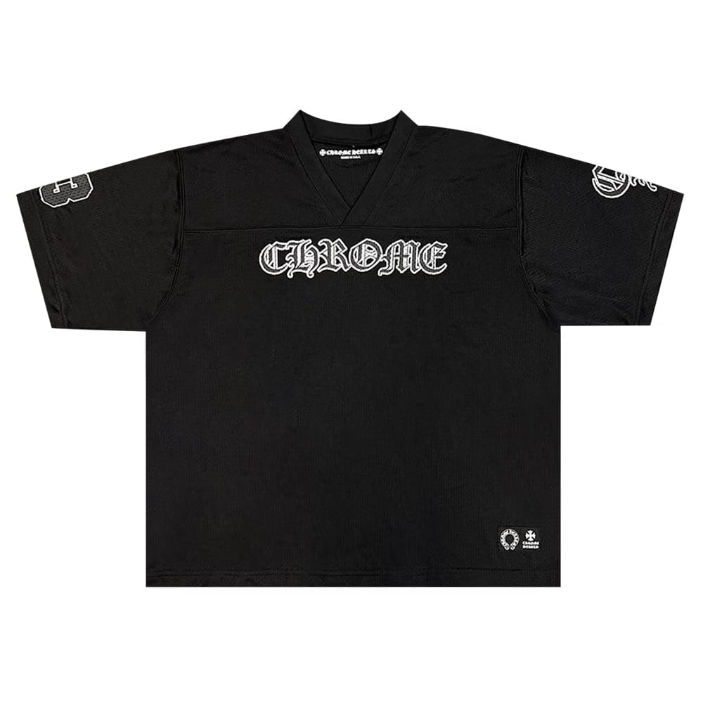 Chrome Hearts Mesh Stadium Football Jersey Black