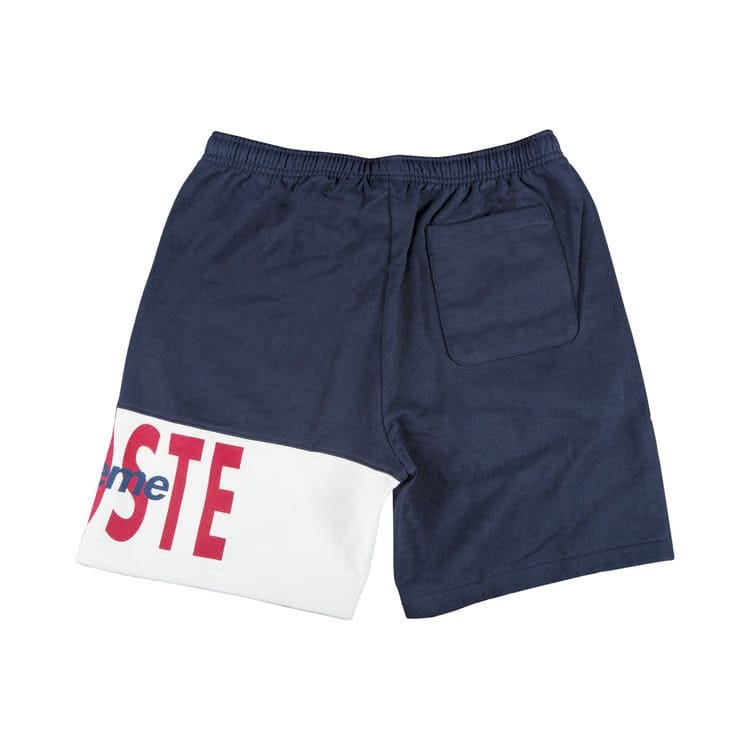 Supreme x Lacoste Logo Panel Sweatshort Navy