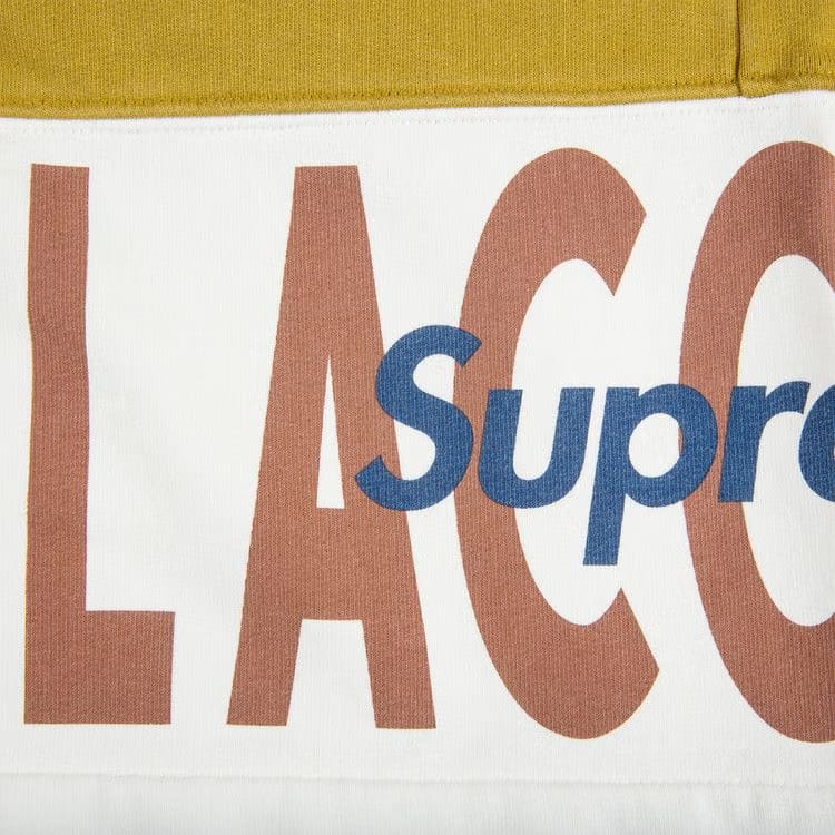 Supreme x Lacoste Logo Panel Sweatshort Gold