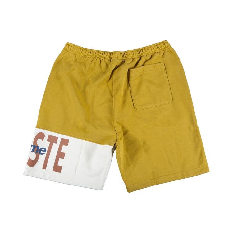 Supreme x Lacoste Logo Panel Sweatshort Gold