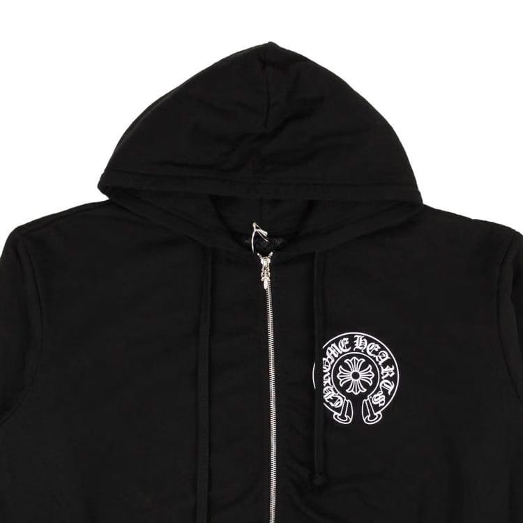 Chrome Hearts Los Angeles Zip-Up Hoodie Sweatshirt Black