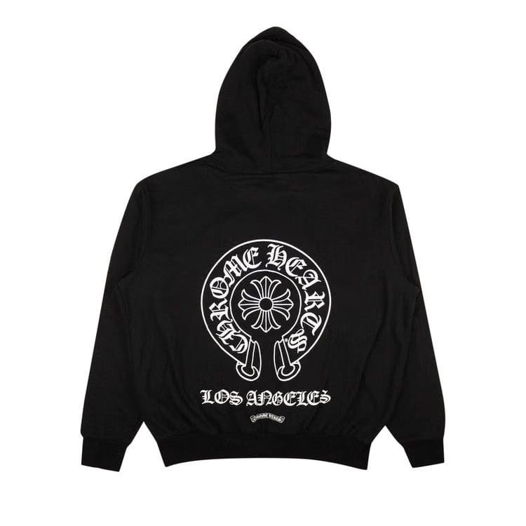 Chrome Hearts Los Angeles Zip-Up Hoodie Sweatshirt Black