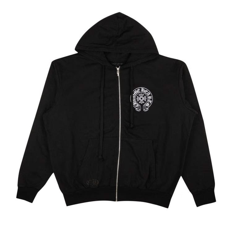 Chrome Hearts Los Angeles Zip-Up Hoodie Sweatshirt Black