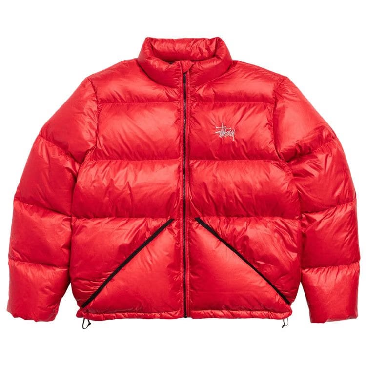 Stussy Micro Ripstop Down Jacket Red
