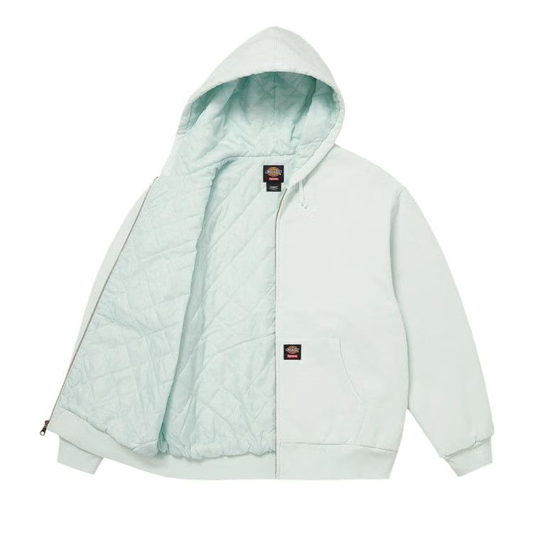 Supreme x Dickies Quilted Lined Zip Up Hoodie Pale Blue