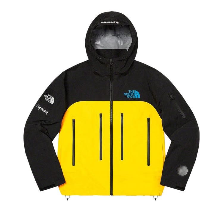 Supreme x The North Face Taped Seam Shell Jacket Yellow