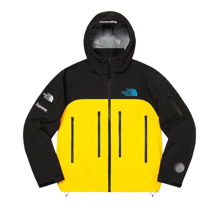 Supreme x The North Face Taped Seam Shell Jacket Yellow