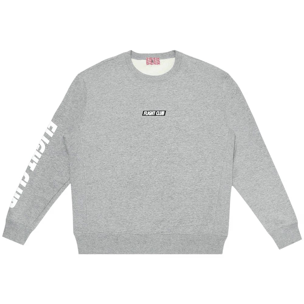 Flight Club Oversized Logo Crewneck Gray