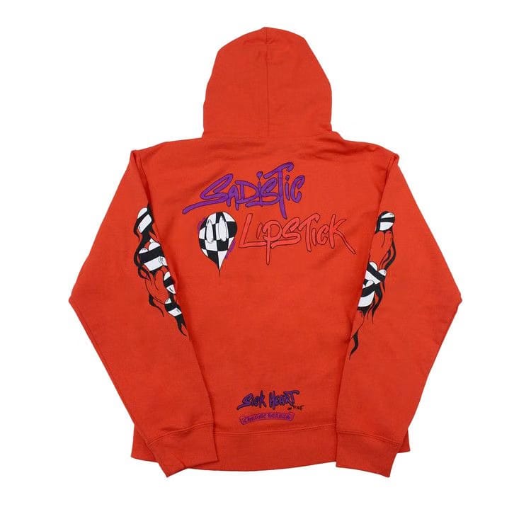 Chrome Hearts Matty Boy Sadistic Lipstick Hoodie Red/Orange