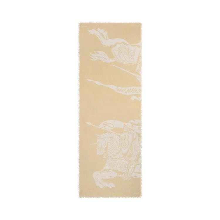 Burberry Large Ekd Lw Scarf Sand