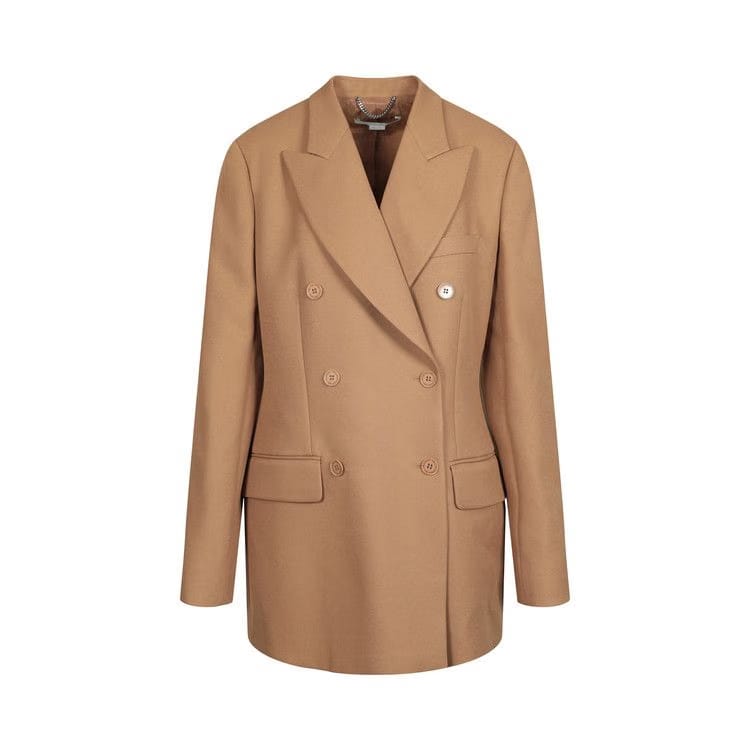Stella McCartney Adelaide Double Breasted Blazer Tobacco