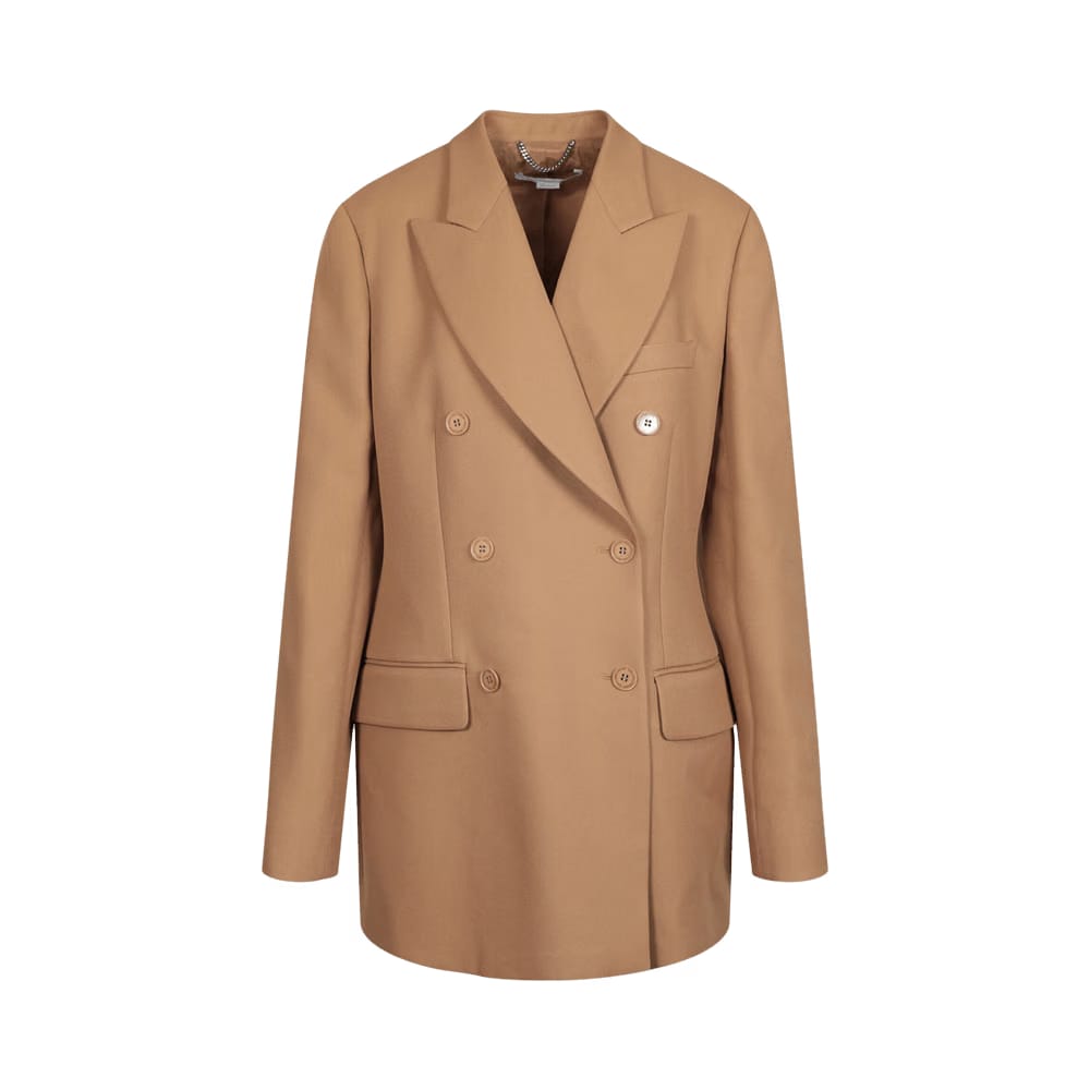 Stella McCartney Adelaide Double Breasted Blazer Tobacco