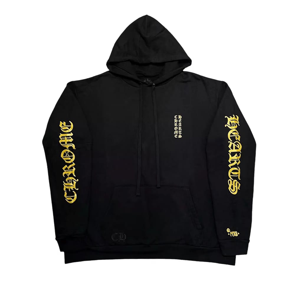 Chrome Hearts 1988 Hoodie Gold Glitter Black/Gold