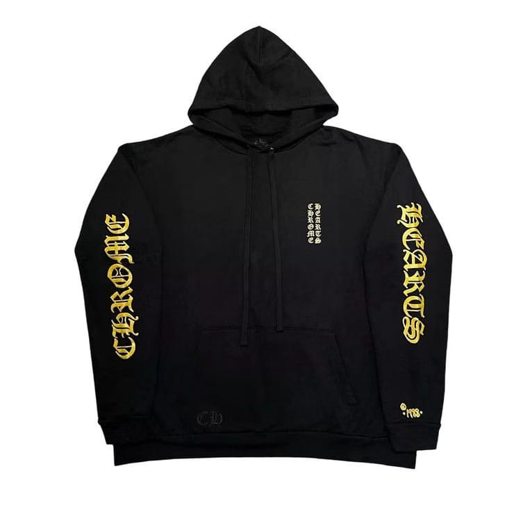Chrome Hearts 1988 Hoodie Gold Glitter Black/Gold