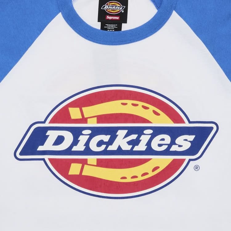 Supreme x Dickies Raglan Long-Sleeve Top White
