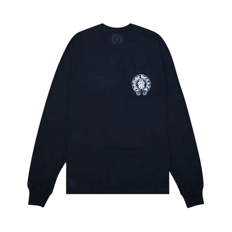 Chrome Hearts USA Flag Pocket Long-Sleeve Black