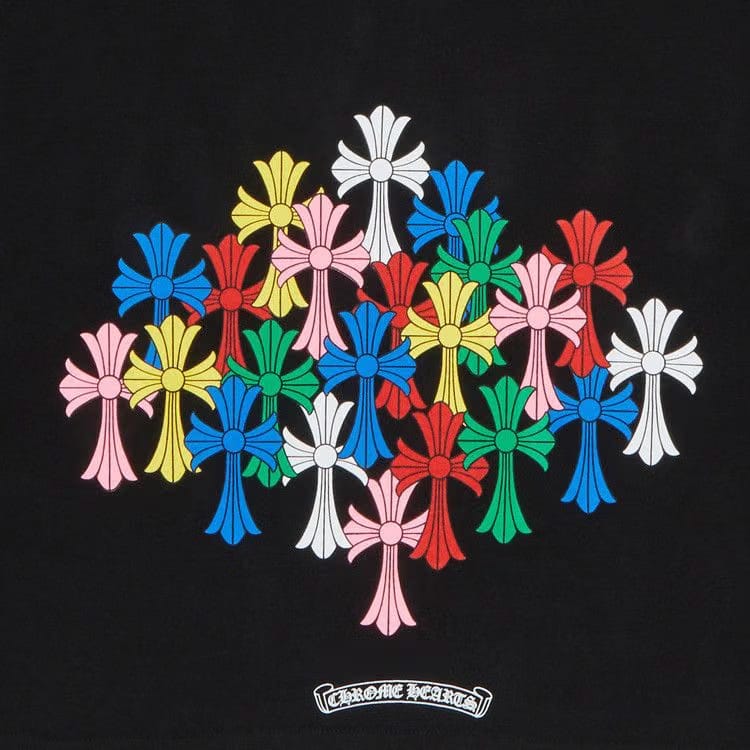 Chrome Hearts Cross Long-Sleeve T-Shirt Black/Multicolor