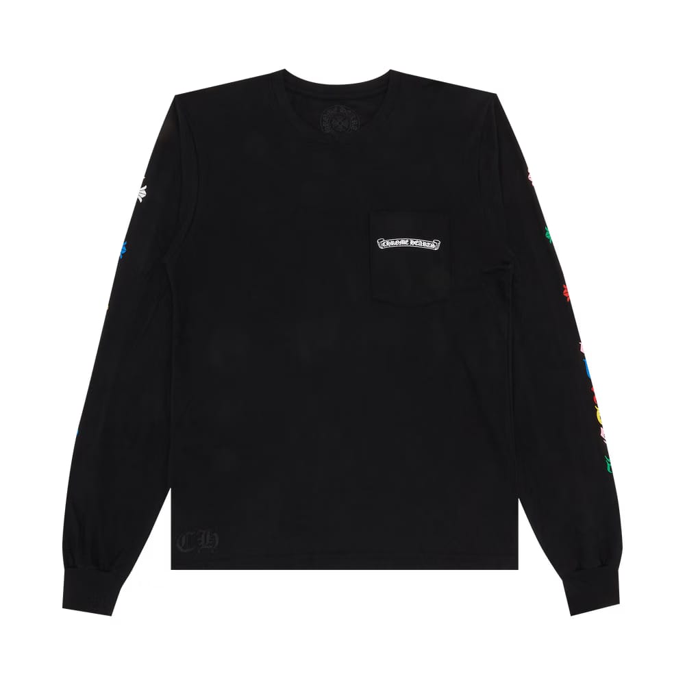 Chrome Hearts Cross Long-Sleeve T-Shirt Black/Multicolor