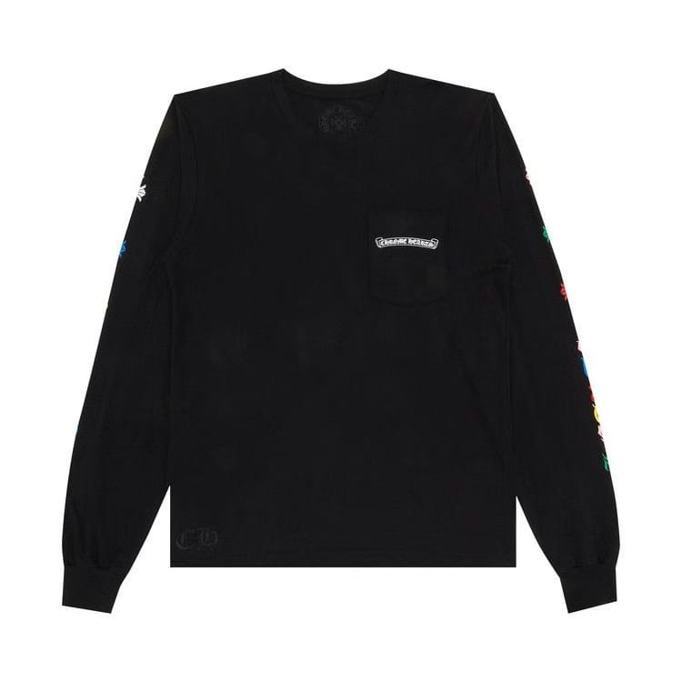 Chrome Hearts Cross Long-Sleeve T-Shirt Black/Multicolor