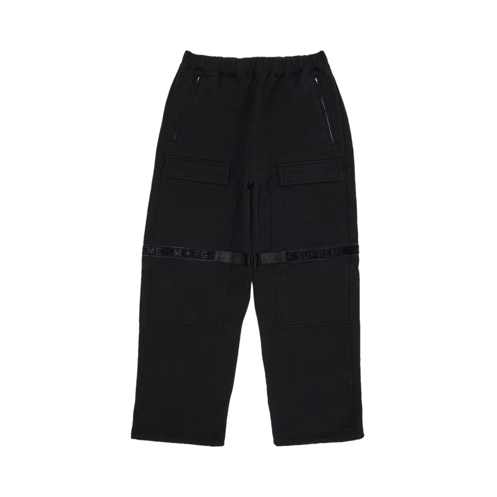 Supreme x Martithé + François Girbaud Shuttle Tape Cargo Sweatpant Black
