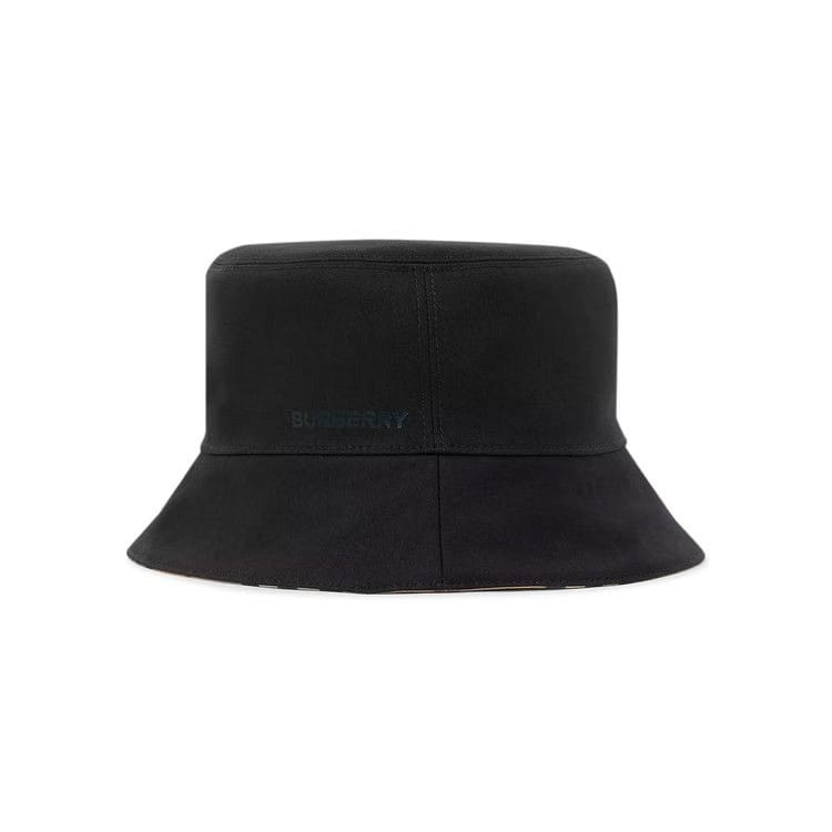 Burberry Reversible Icon Stripe Bucket Hat Archive Beige