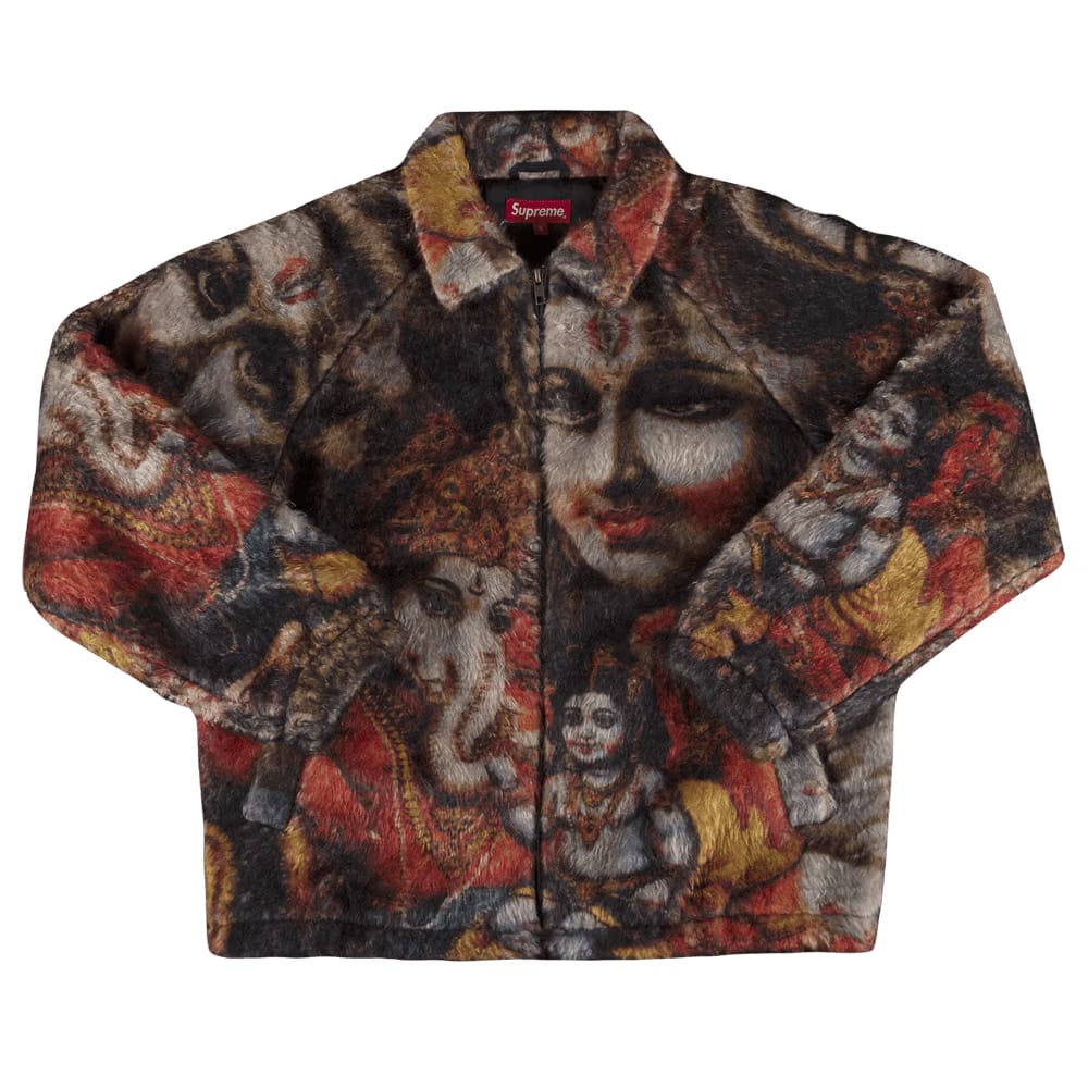 Supreme Ganesha Faux Fur Jacket Black