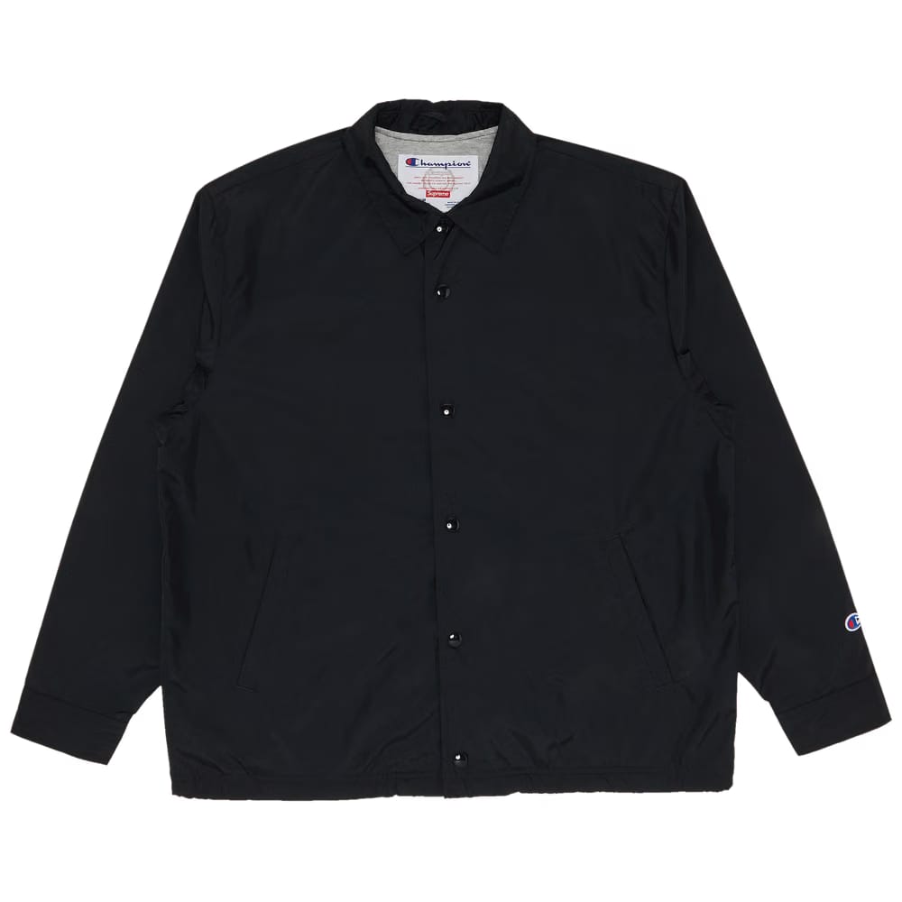 Supreme x Champion Coaches Jacket Black