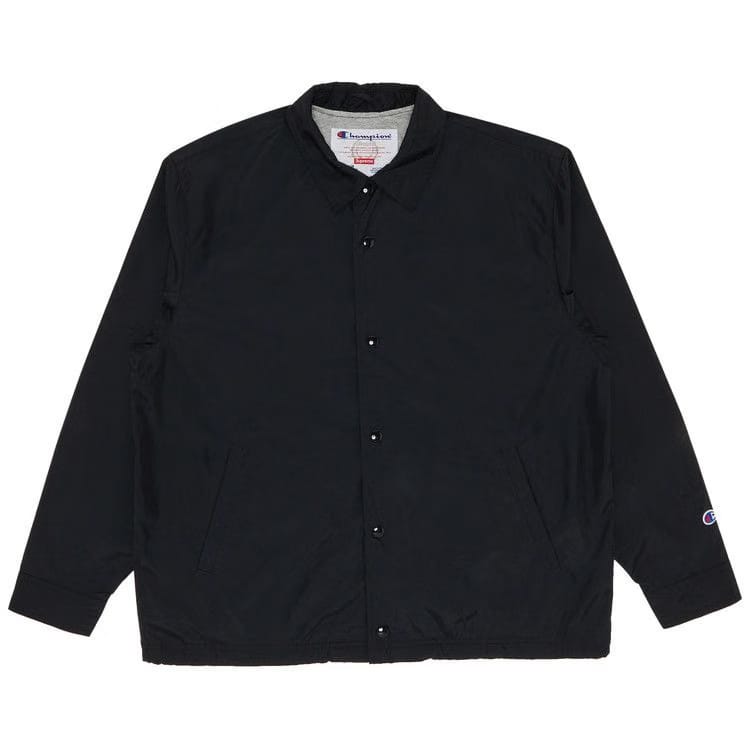 Supreme x Champion Coaches Jacket Black