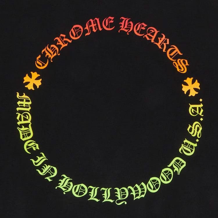 Chrome Hearts Gradient Logo T-Shirt Black/Multicolor