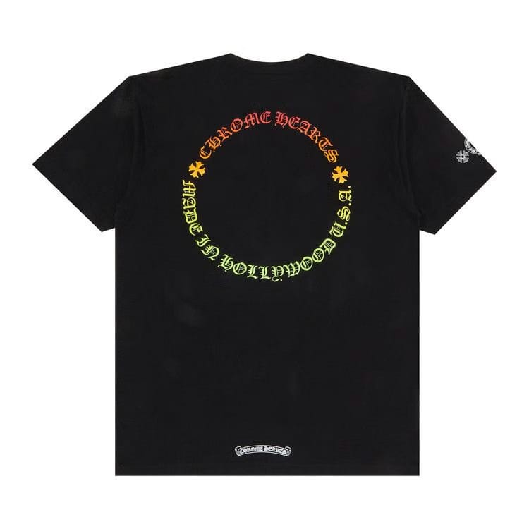 Chrome Hearts Gradient Logo T-Shirt Black/Multicolor