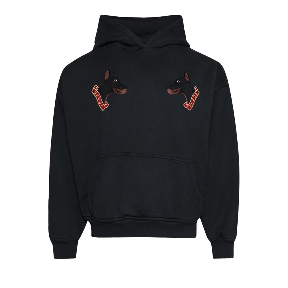 Rhude London Hound Hoodie Vintage Black