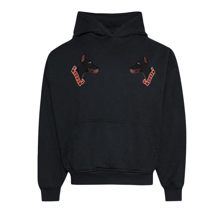 Rhude London Hound Hoodie Vintage Black