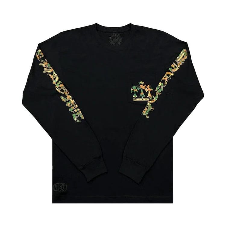 Chrome Hearts Horse Shoe Long-Sleeve T-Shirt Black/Camo