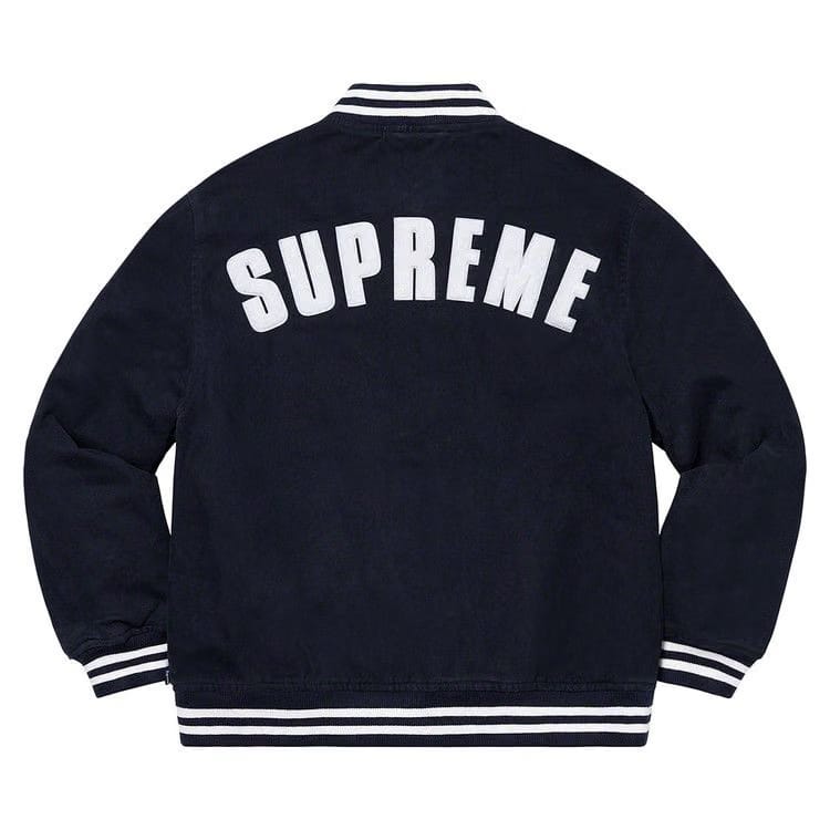 Supreme x New Era x MLB Varsity Jacket Navy