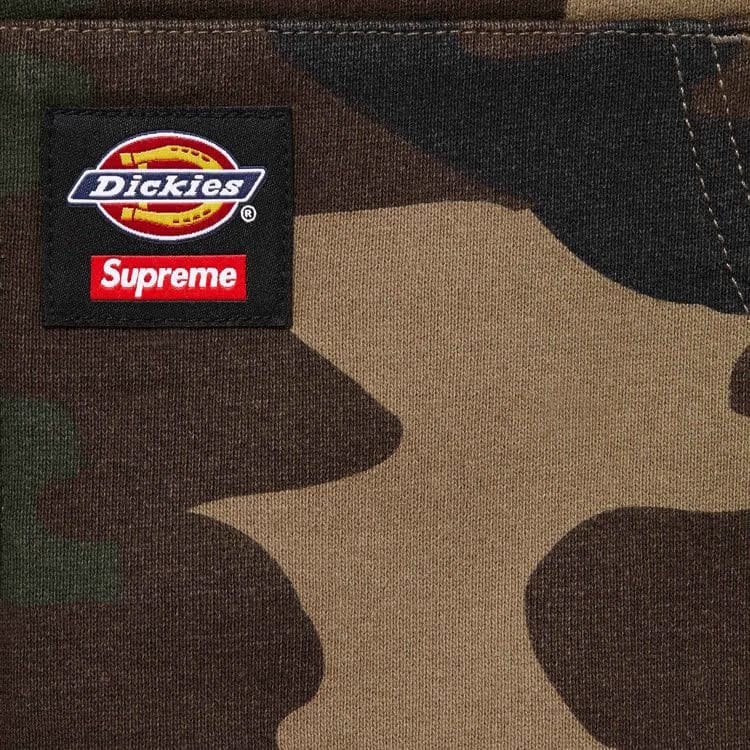 Supreme x Dickies Quilted Lined Zip Up Hoodie Woodland Camo