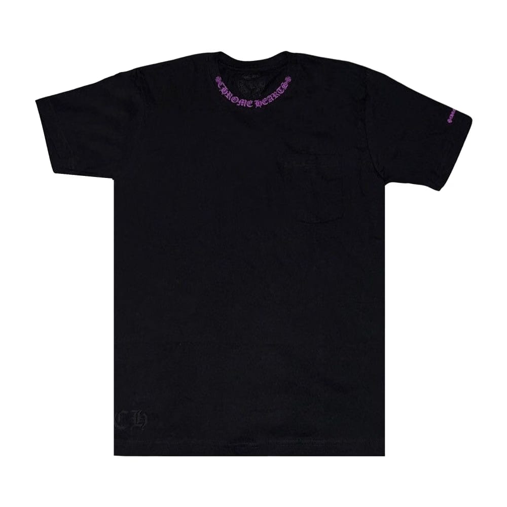 Chrome Hearts Neck Logo T-Shirt Black/Purple