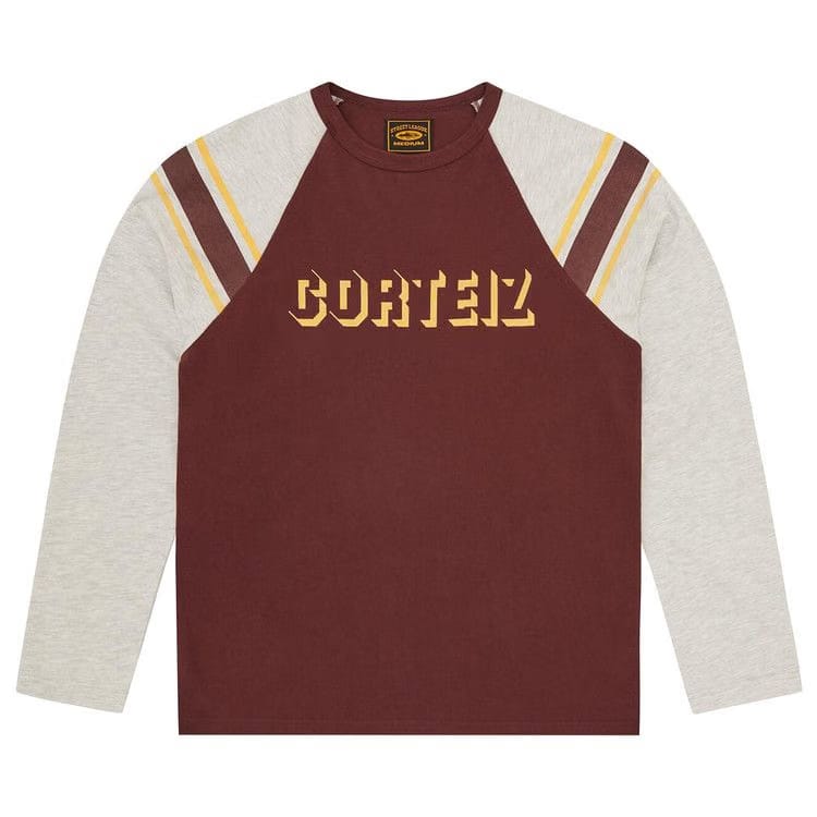 Corteiz 97 Heavyweight Raglan Long-Sleeve Burgundy