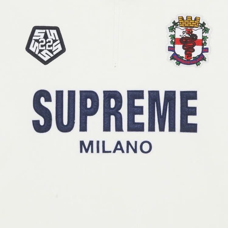 Supreme Milano Half Zip Pullover White