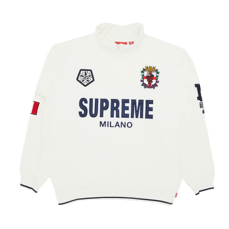 Supreme Milano Half Zip Pullover White