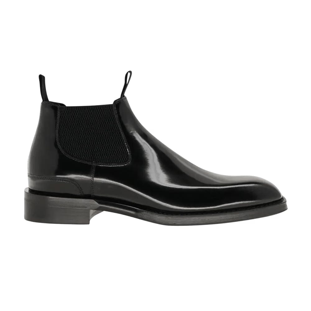Burberry Square Toe Chelsea Boot Black