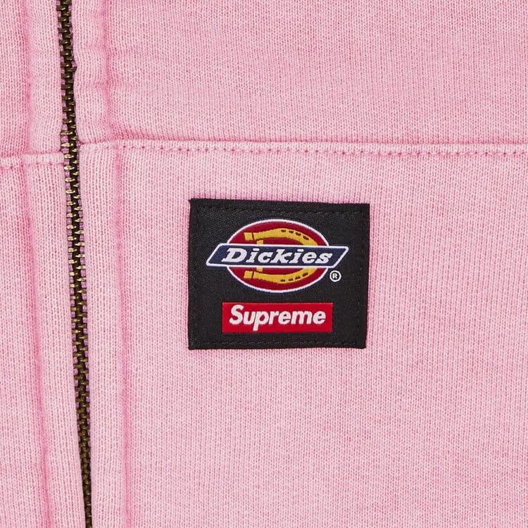 Supreme x Dickies Quilted Lined Zip Up Hoodie Dusty Pink