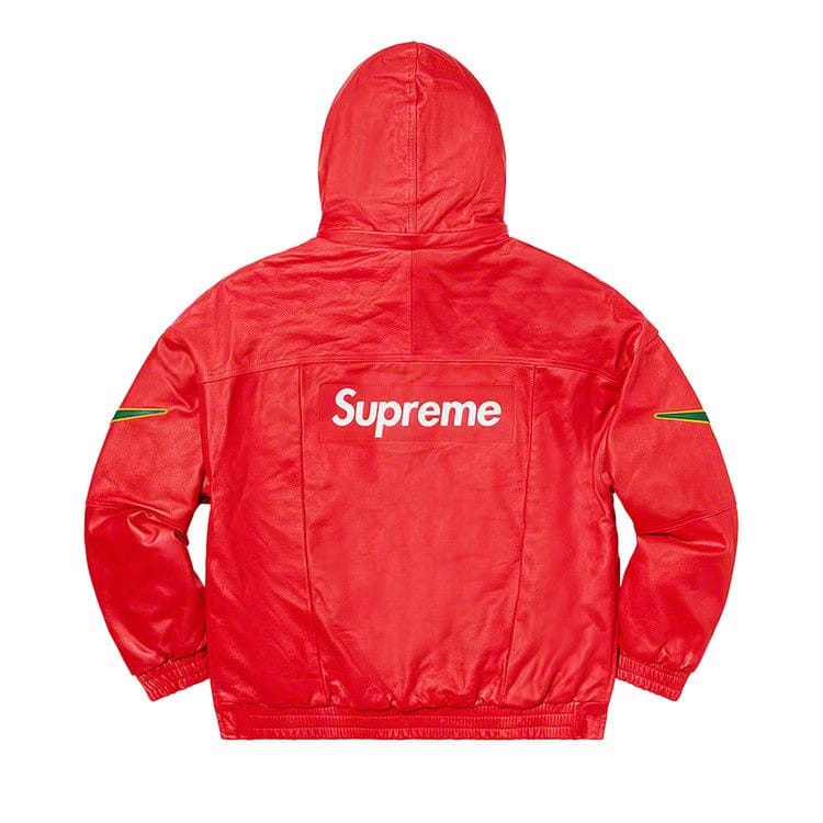 Supreme x Nike Leather Anorak Red