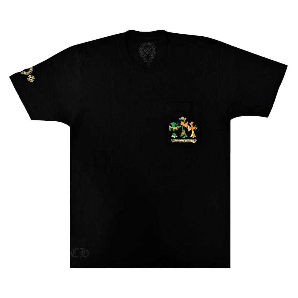 Chrome Hearts Horse Shoe Logo Pocket T-Shirt Black/Camo