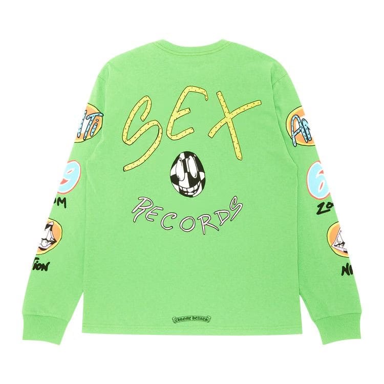 Chrome Hearts x Matty Boy Sex Records Long-Sleeve T-Shirt Green